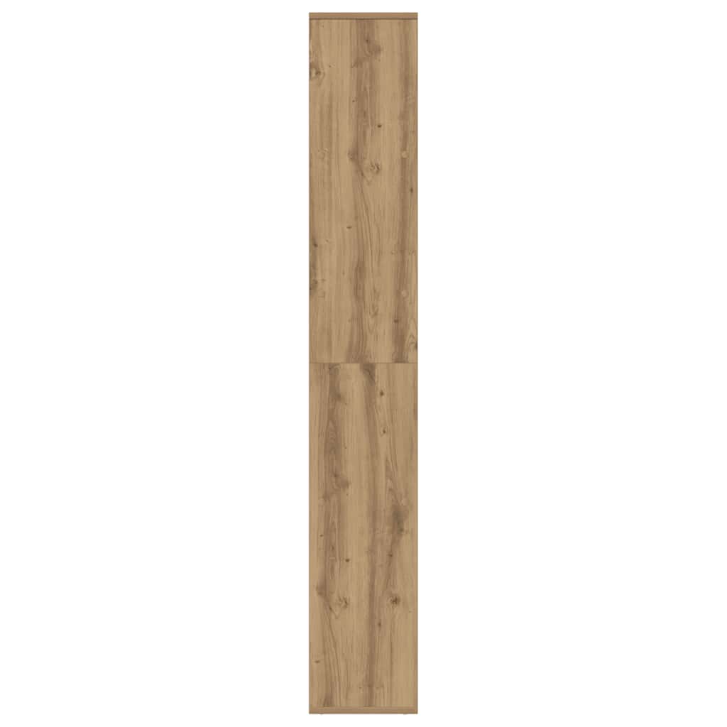 vidaXL Raumteiler-Bücherregal Artisan-Eiche 67x25x161,5 cm