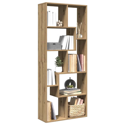 vidaXL Raumteiler-Bücherregal Artisan-Eiche 67x25x161,5 cm