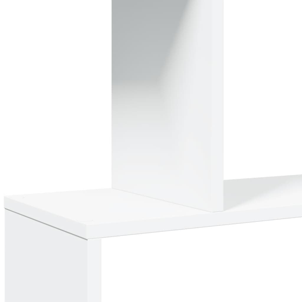 vidaXL Raumteiler-Bücherregal 6 Etagen Weiß 70x24x193 cm Holzwerkstoff