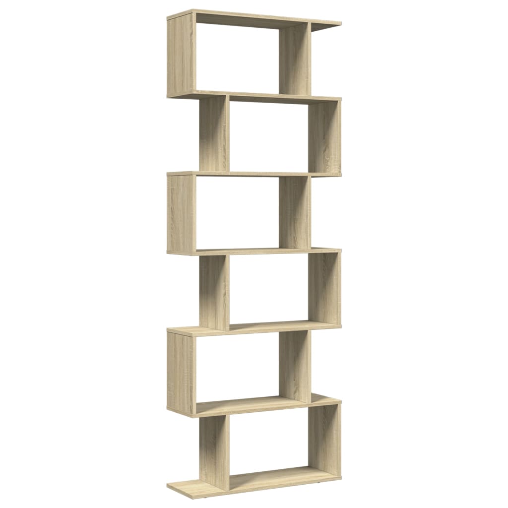 vidaXL Étagère de séparation de pièce à 6 niveaux Chêne sonoma 70x24x193 cm