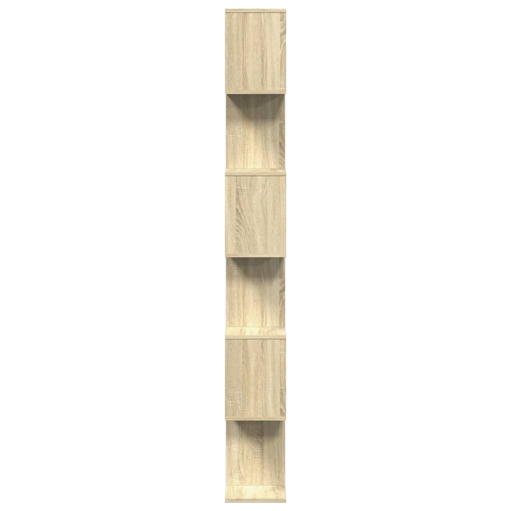 vidaXL Étagère de séparation de pièce à 6 niveaux Chêne sonoma 70x24x193 cm
