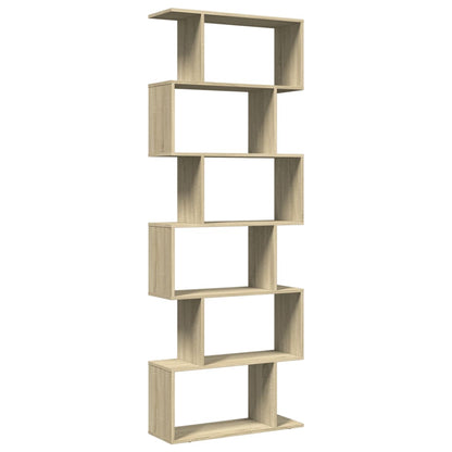 vidaXL Étagère de séparation de pièce à 6 niveaux Chêne sonoma 70x24x193 cm