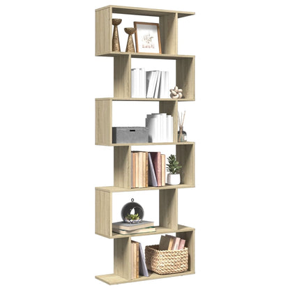 vidaXL Étagère de séparation de pièce à 6 niveaux Chêne sonoma 70x24x193 cm