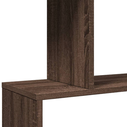 vidaXL Raumteiler-Bücherregal 6 Etagen Braun Eichen-Optik 70x24x193 cm