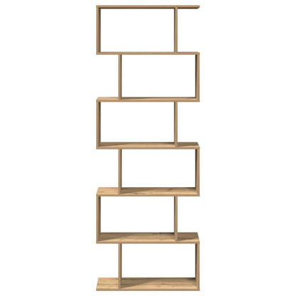 vidaXL Bibliothèque séparateur de pièce 6 étagères Chêne Artisan 70x24x193 cm