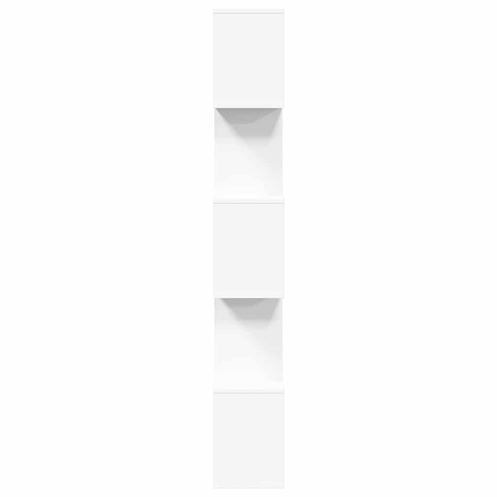 vidaXL Bibliothèque de séparation à 5 niveaux blanc 70x24x161 cm en bois d'ingénierie