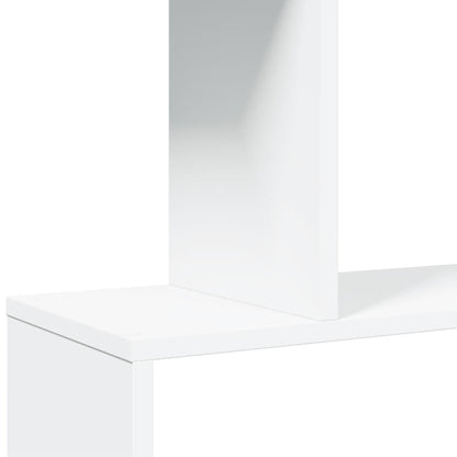 vidaXL Bibliothèque de séparation à 5 niveaux blanc 70x24x161 cm en bois d'ingénierie