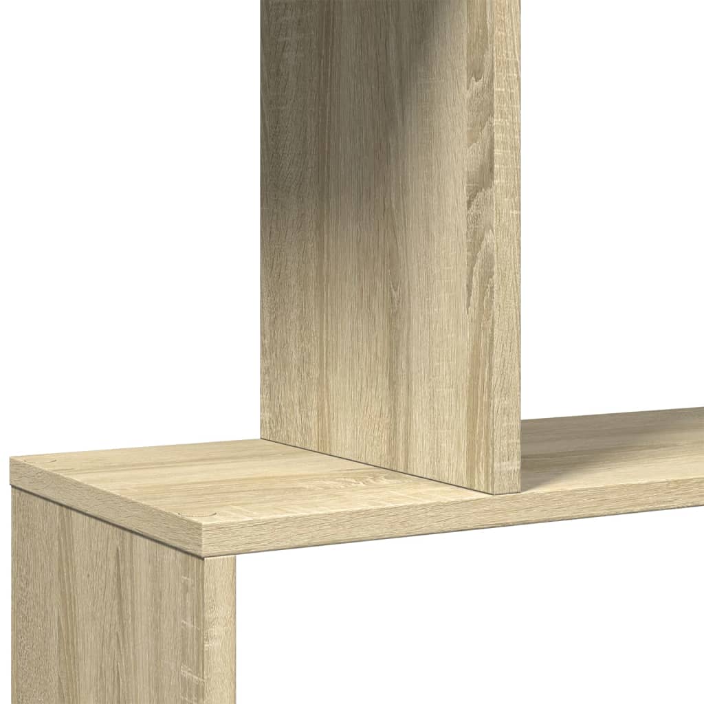 vidaXL Raumteiler-Bücherregal 5 Etagen Sonoma-Eiche 70x24x161 cm