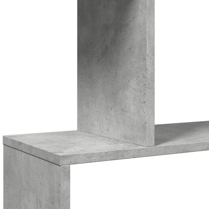 vidaXL Raumteiler-Bücherregal 5 Etagen Betongrau 70x24x161 cm