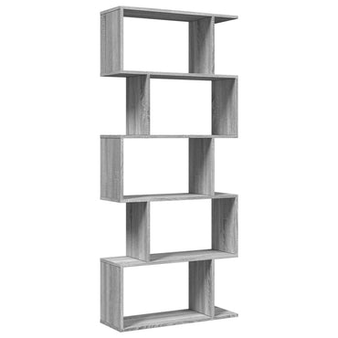 vidaXL Étagère séparateur de pièce à 5 niveaux gris Sonoma 70x24x161 cm