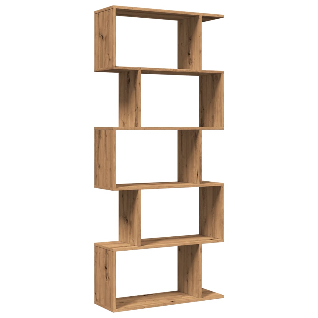 vidaXL Étagère de séparation de pièce à 5 niveaux chêne artisan 70x24x161 cm