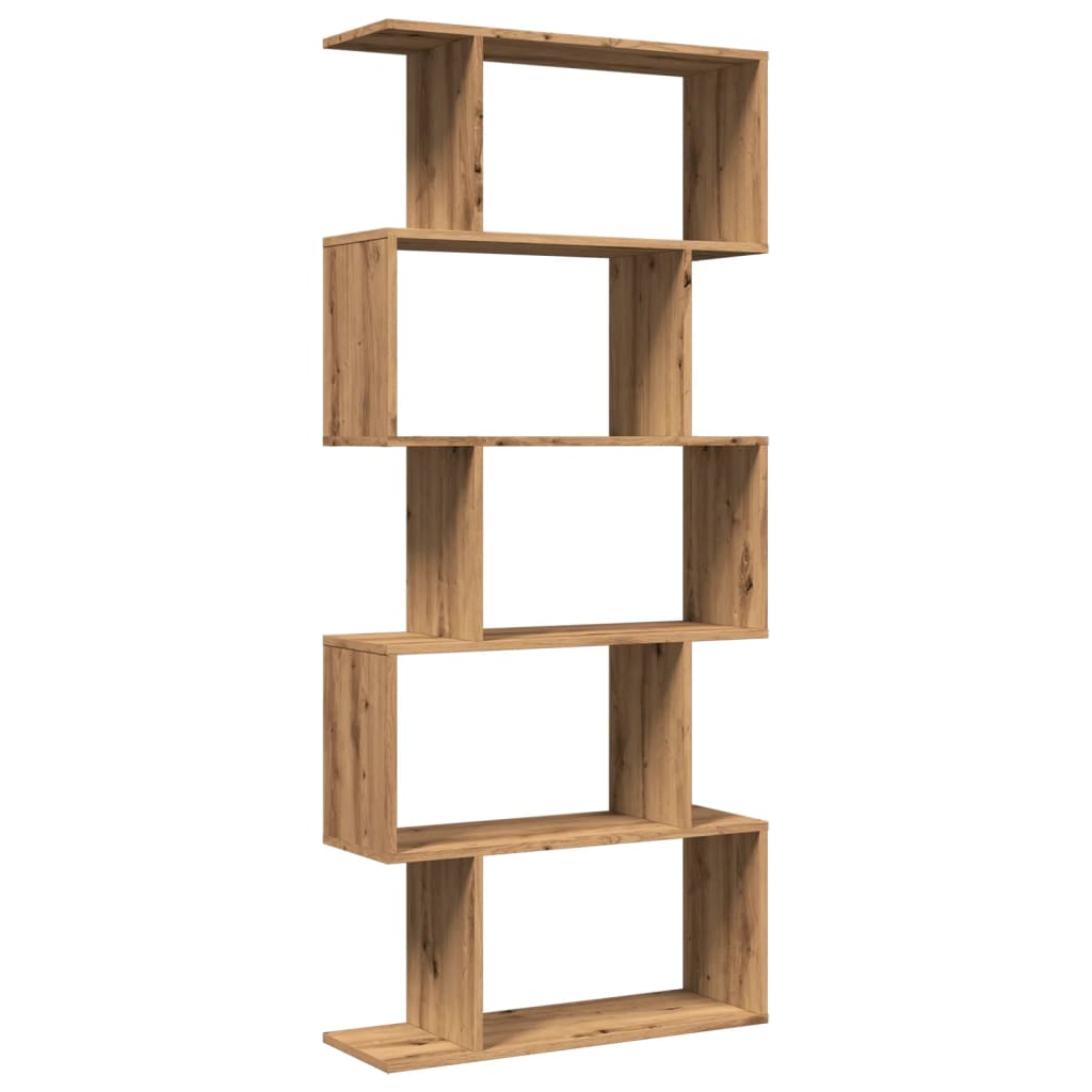 vidaXL Étagère de séparation de pièce à 5 niveaux chêne artisan 70x24x161 cm