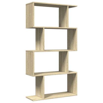 vidaXL Bibliothèque étagère de séparation à 4 niveaux chêne sonoma 70x24x129 cm