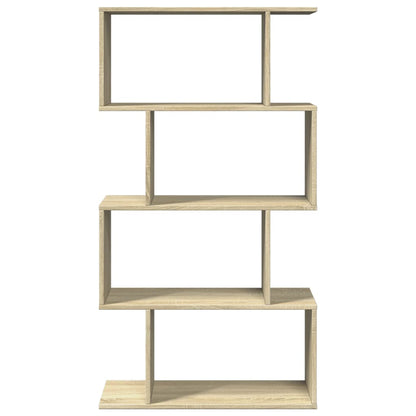 vidaXL Bibliothèque étagère de séparation à 4 niveaux chêne sonoma 70x24x129 cm