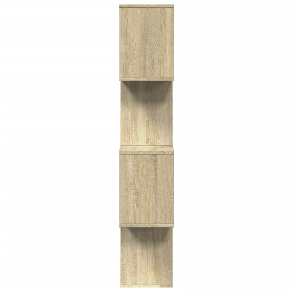 vidaXL Bibliothèque étagère de séparation à 4 niveaux chêne sonoma 70x24x129 cm