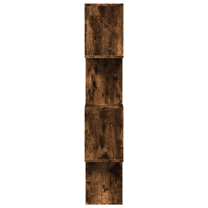 vidaXL Bibliothèque-Séparateur de pièce 4 étagères Chêne fumé 70x24x129 cm