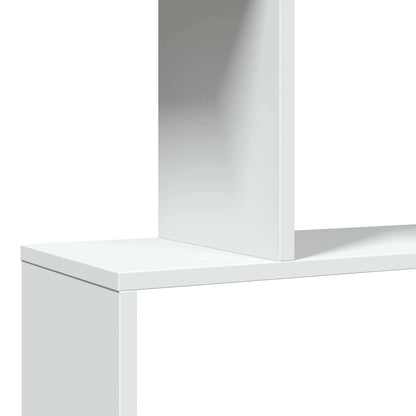 vidaXL Raumteiler Bücherregal 3-stufig Weiß 70x24x97 cm Holzwerkstoff