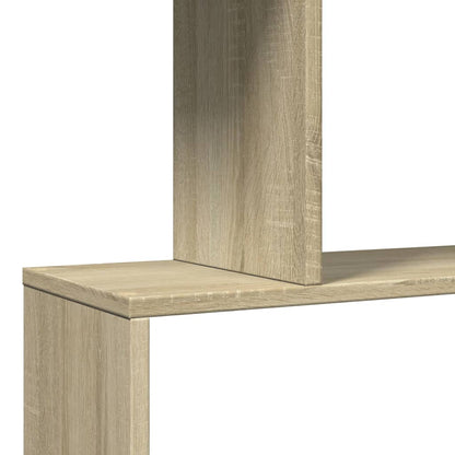 vidaXL Raumteiler-Bücherregal 3 Fächer Sonoma-Eiche 70x24x97 cm