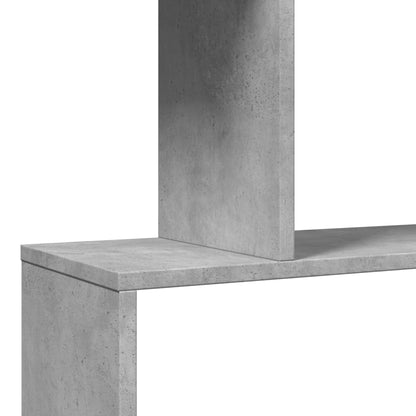 vidaXL Étagère de séparation de pièce 3 compartiments gris béton 70x24x97 cm