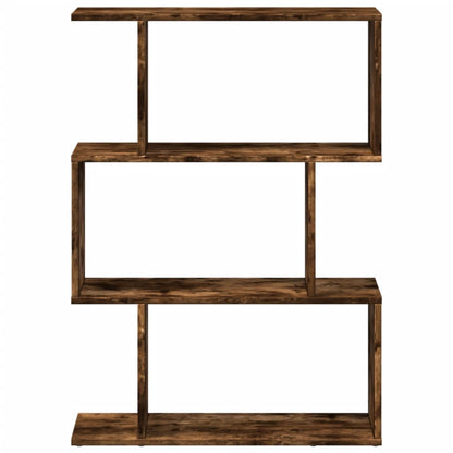 vidaXL Bibliothèque-Séparateur de pièce 3 Compartiments Chêne Fumée 70x24x97 cm