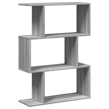 vidaXL Bibliothèque-Séparateur de Pièce 3 Compartiments Gris Sonoma 70x24x97 cm