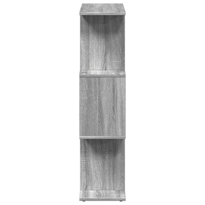 vidaXL Bibliothèque-Séparateur de Pièce 3 Compartiments Gris Sonoma 70x24x97 cm