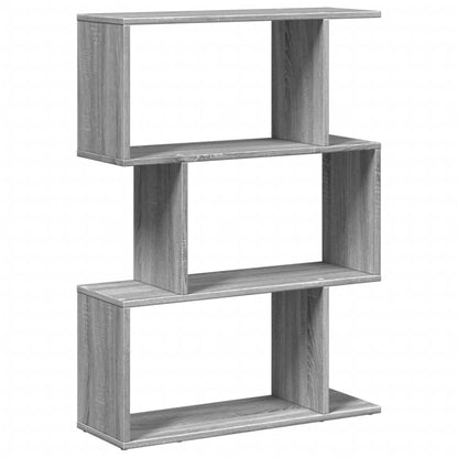 vidaXL Bibliothèque-Séparateur de Pièce 3 Compartiments Gris Sonoma 70x24x97 cm