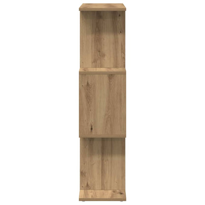 vidaXL Raumteiler-Bücherregal 3 Fächer Artisan-Eiche 70x24x97 cm