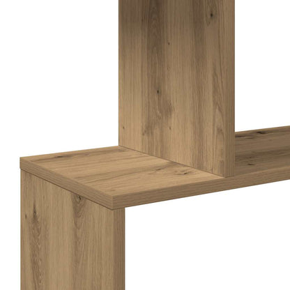 vidaXL Raumteiler-Bücherregal 3 Fächer Artisan-Eiche 70x24x97 cm