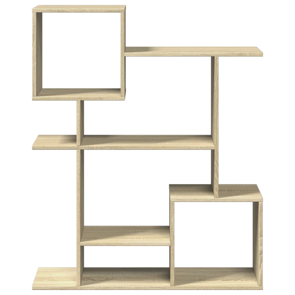 vidaXL Raumteiler-Bücherregal Sonoma-Eiche 92x29x112 cm Holzwerkstoff
