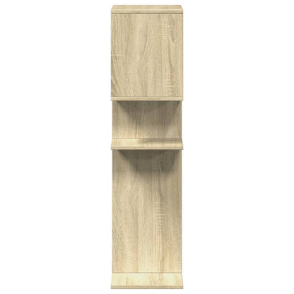 vidaXL Raumteiler-Bücherregal Sonoma-Eiche 92x29x112 cm Holzwerkstoff