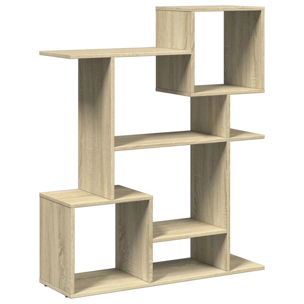 vidaXL Raumteiler-Bücherregal Sonoma-Eiche 92x29x112 cm Holzwerkstoff