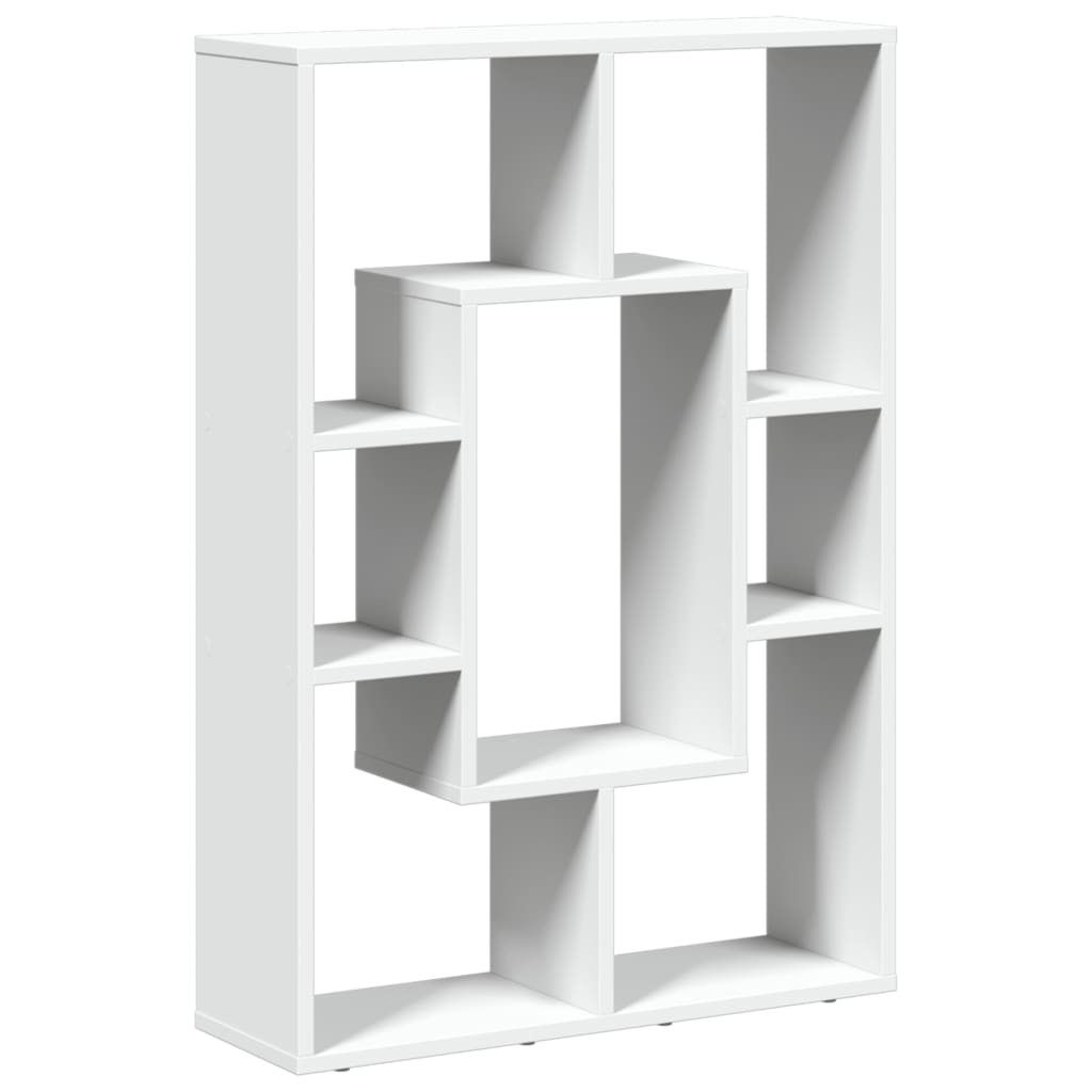 vidaXL Bücherregal Weiß 63 x 20 x 90 cm Holzwerkstoff