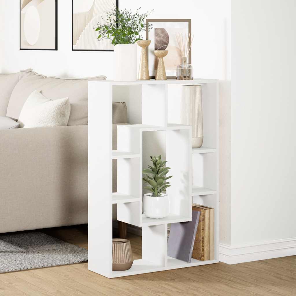 vidaXL Bücherregal Weiß 63 x 20 x 90 cm Holzwerkstoff