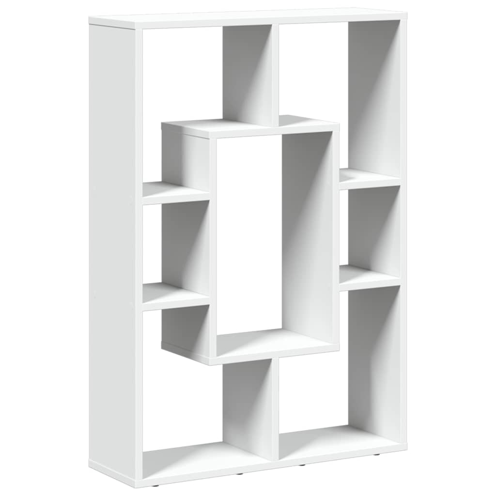 vidaXL Bücherregal Weiß 63 x 20 x 90 cm Holzwerkstoff