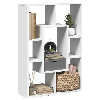 vidaXL Bücherregal Weiß 63 x 20 x 90 cm Holzwerkstoff