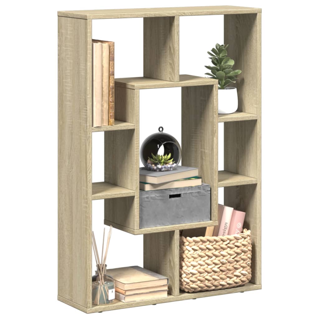vidaXL Bibliothèque chêne sonoma 63x20x90 cm aggloméré