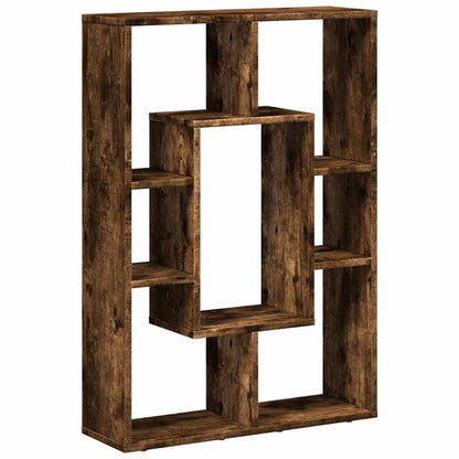vidaXL Bücherregal Räuchereiche 63x20x90 cm Holzwerkstoff