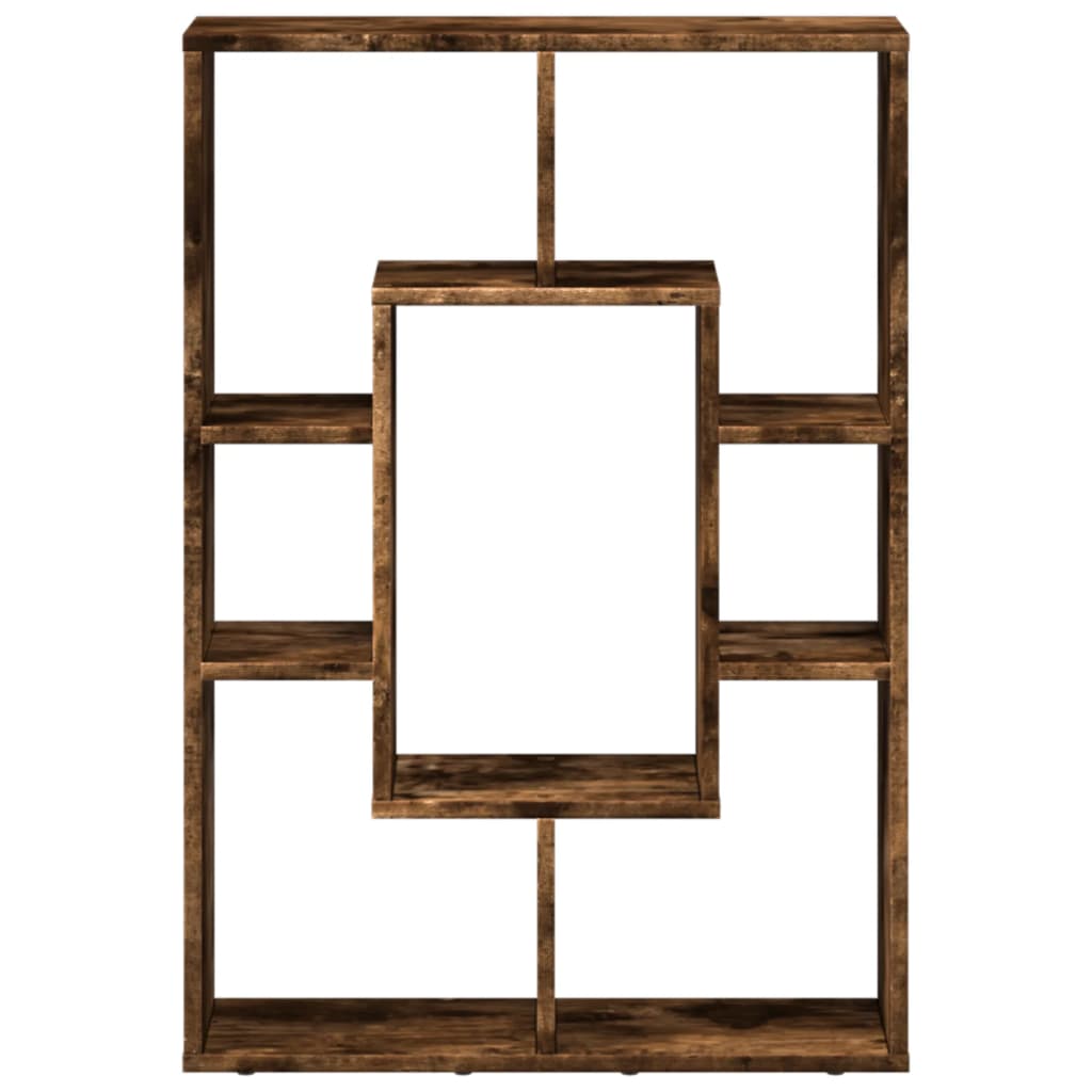vidaXL Bücherregal Räuchereiche 63x20x90 cm Holzwerkstoff