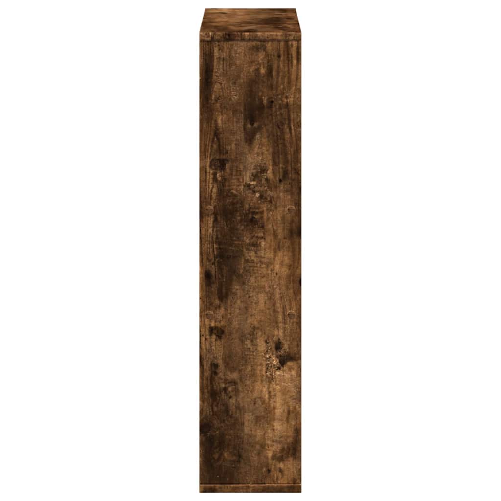 vidaXL Bücherregal Räuchereiche 63x20x90 cm Holzwerkstoff