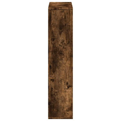 vidaXL Bücherregal Räuchereiche 63x20x90 cm Holzwerkstoff