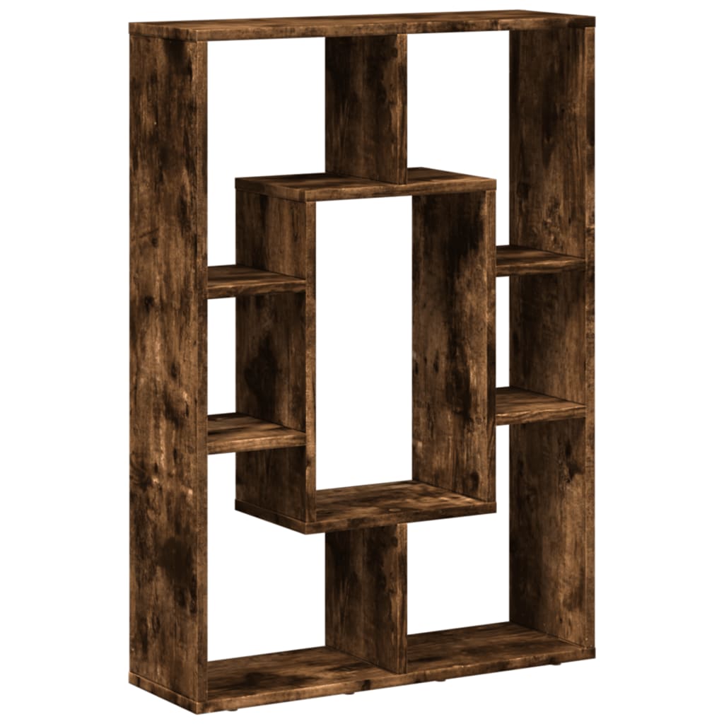 vidaXL Bücherregal Räuchereiche 63x20x90 cm Holzwerkstoff