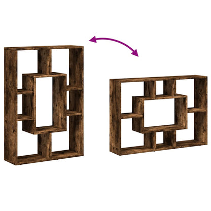 vidaXL Bücherregal Räuchereiche 63x20x90 cm Holzwerkstoff