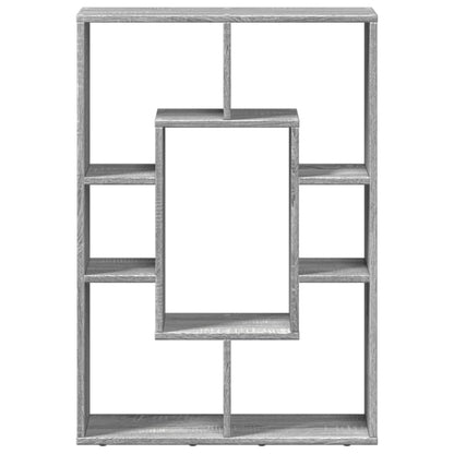 vidaXL Bücherregal Grau Sonoma 63x20x90 cm Holzwerkstoff