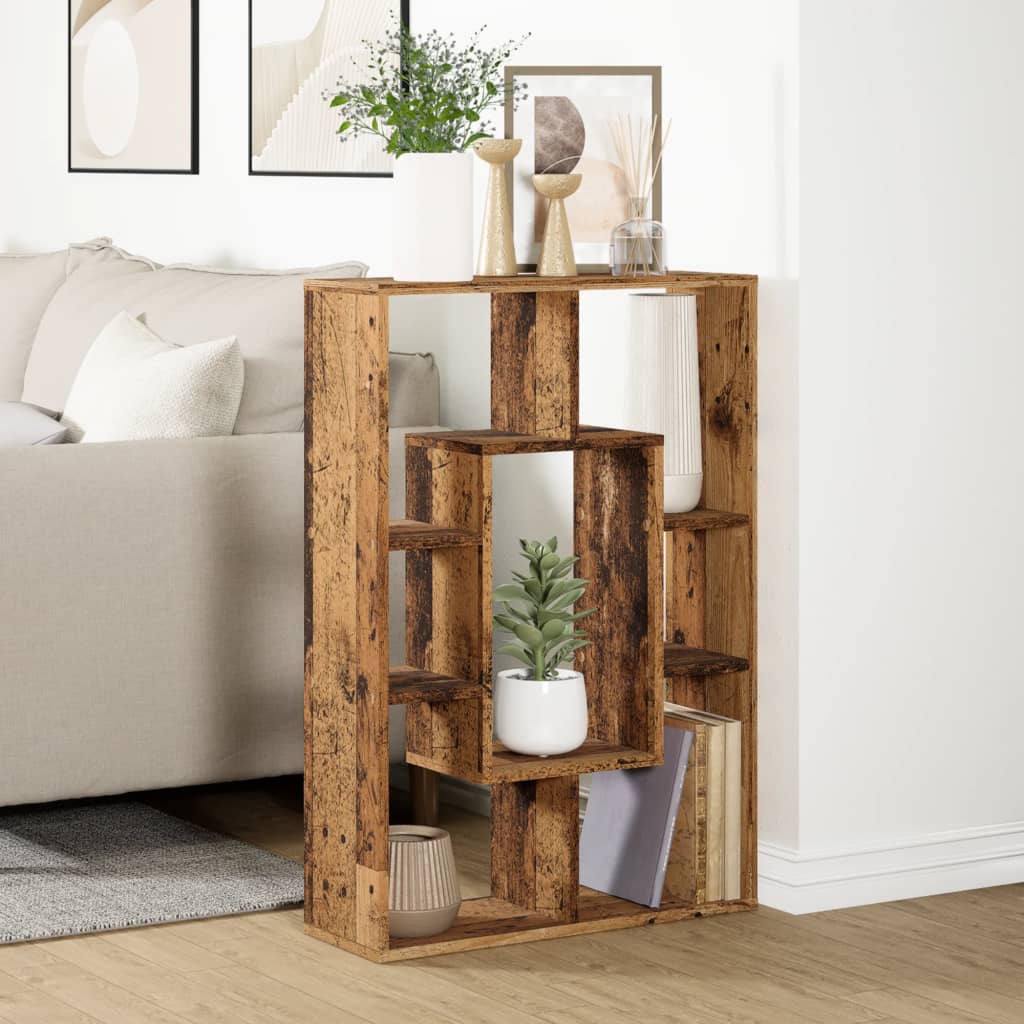 vidaXL Bücherregal Altholz-Optik 63x20x90 cm Holzwerkstoff