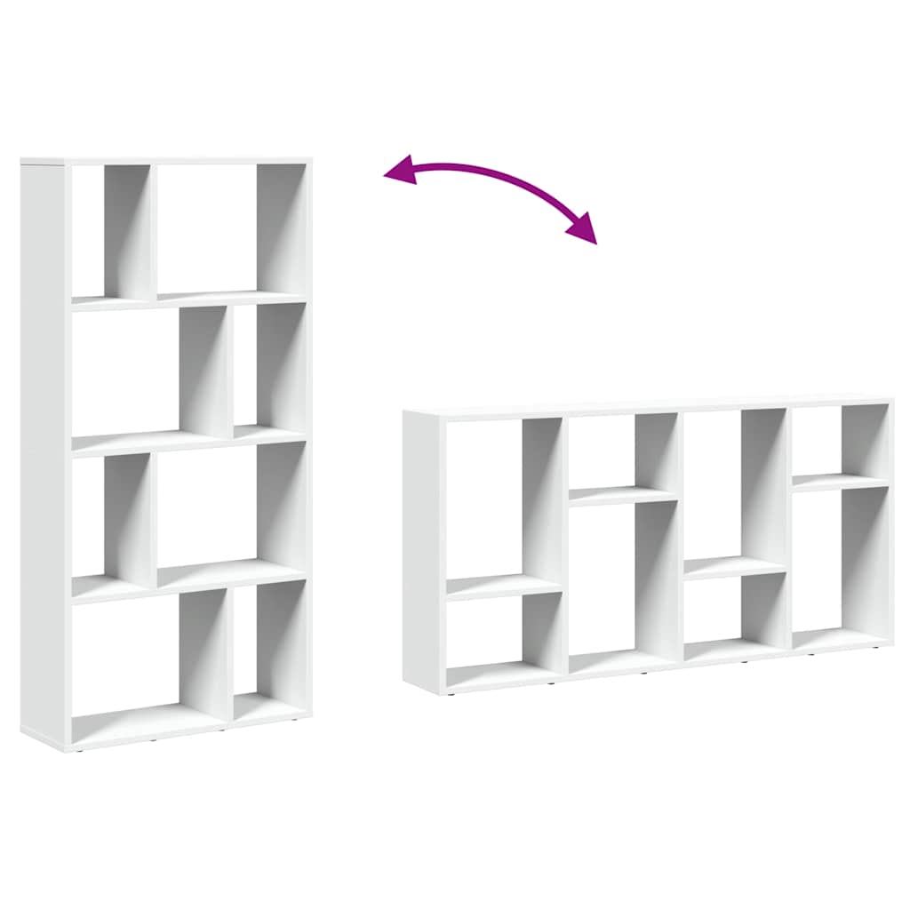 Bücherregal Weiß 60 x 20 x 120,5 cm Holzwerkstoff