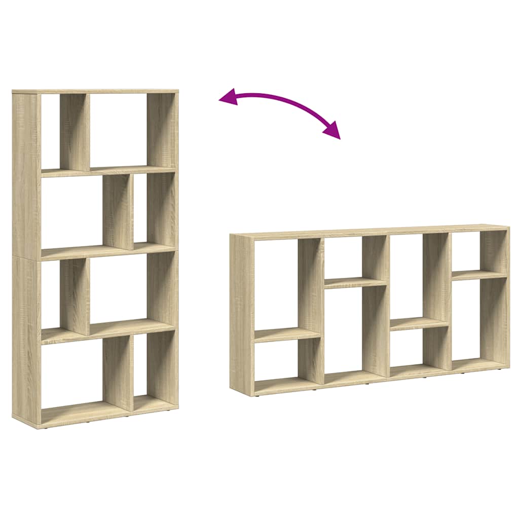 vidaXL Bücherregal Sonoma-Eiche 60x20x120,5 cm Holzwerkstoff