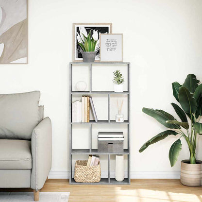 vidaXL Bücherregal Betongrau 60x20x120,5 cm Holzwerkstoff