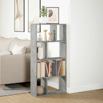 vidaXL Bücherregal Betongrau 60x20x120,5 cm Holzwerkstoff