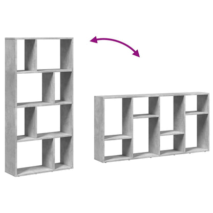 vidaXL Bücherregal Betongrau 60x20x120,5 cm Holzwerkstoff